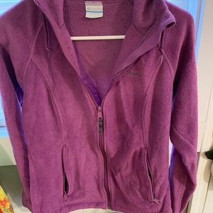 Pink/purple Columbia zip up fleece